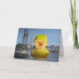 Kort för hälsning för anka för Donald Trump