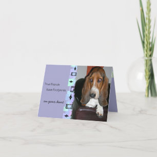 Kort för hälsning för Bassethundfödelsedag