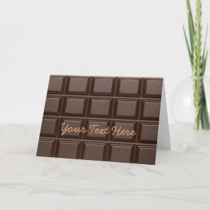 Kort för hälsning för chokladpub sött
