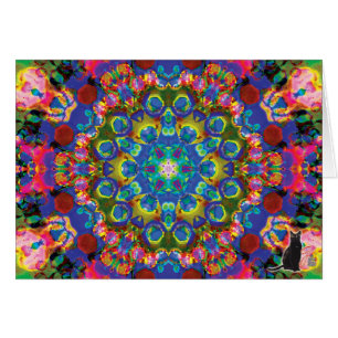 Kort för hälsning för DoilyKC-Kaleidoscope