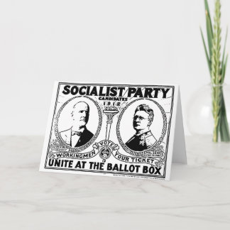 Kort för hälsning för Eugene Debs kampanjaffisch