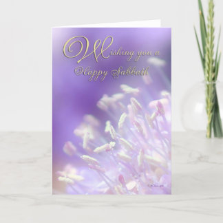 kort för hälsning för florelsabbathdag