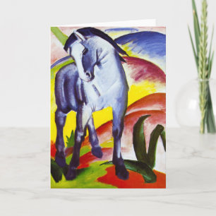 Kort för hälsning för Franz Marc blåtthäst