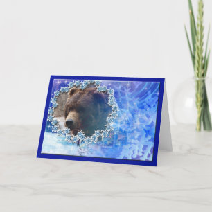 Kort för hälsning för Grizzlybjörnjul