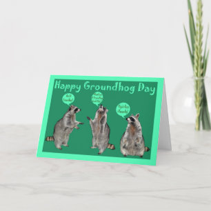 Kort för hälsning för Groundhog dag