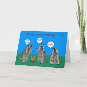 Kort för hälsning för Groundhog dag