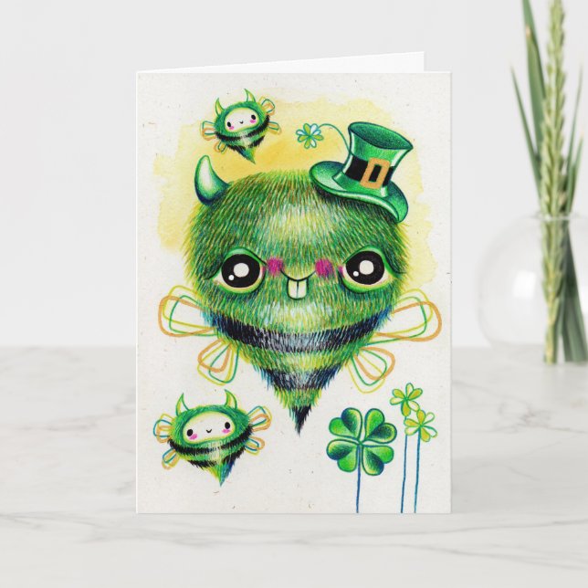 Kort för hälsning för irländarekrypst patrick's (Framsida)