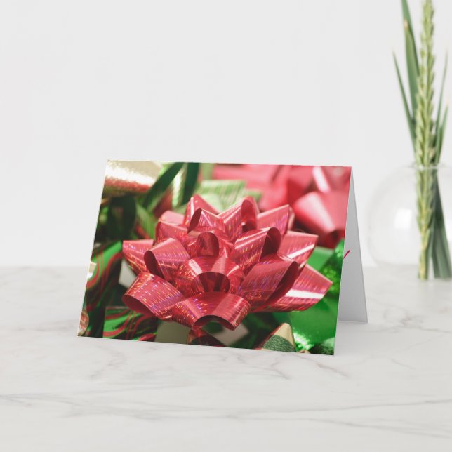 Kort för hälsning för julpilbågejul (Framsida)