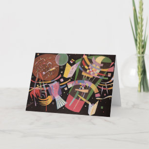 Kort för hälsning för Kandinsky sammansättning X