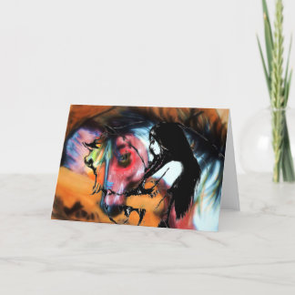 Kort för hälsning för krighäst 3