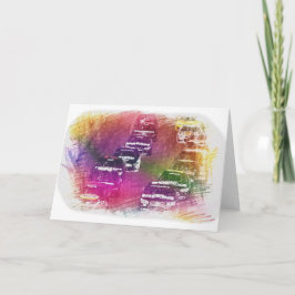 Kort för hälsning för lagrarbiltävla