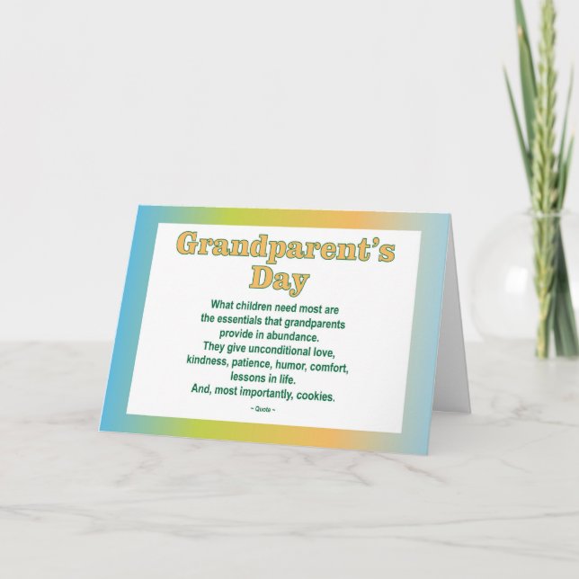 Kort för hälsning för morförälderdag 2 (Framsida)