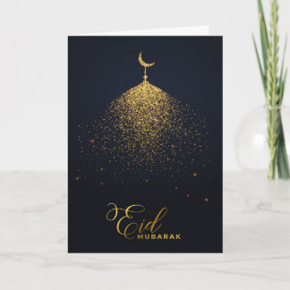 Kort för hälsning för moské för Eid Mubarak