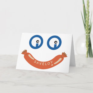 Kort för hälsning för Oi Oi Saveloy "CUSTOMISABLE"