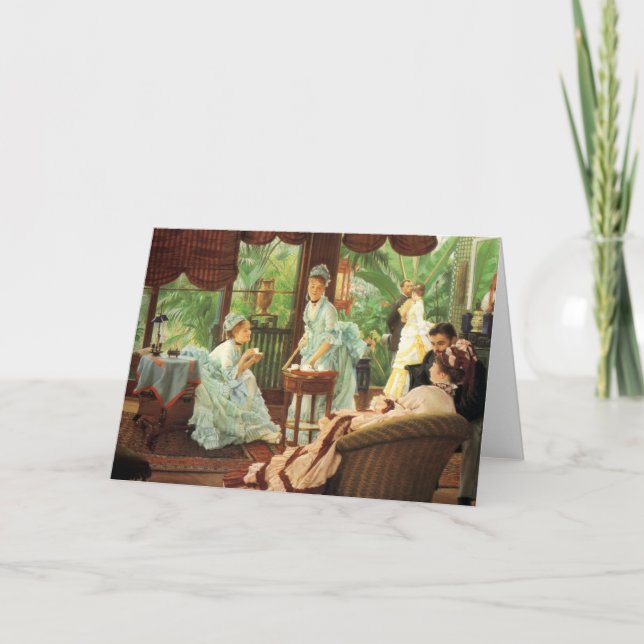 Kort för hälsning för party för James Tissot (Framsida)