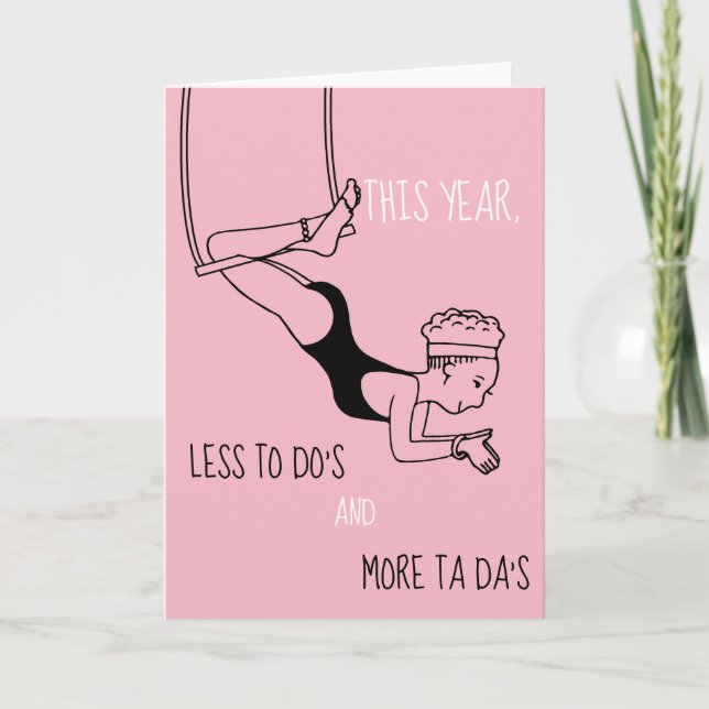 Kort för hälsning för personligTrapezekonstnär (Framsida)