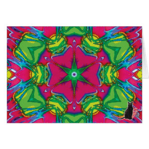 Kort för hälsning för PetalsKC-Kaleidoscope