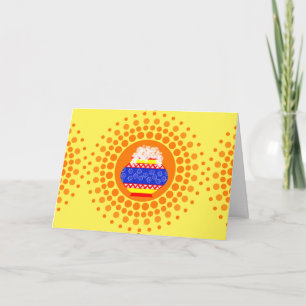 Kort för hälsning för Pongal kruka- och soldesign