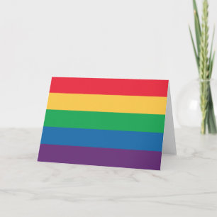 Kort för hälsning för regnbågeflaggapride - tom