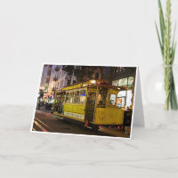 Kort för hälsning för San Francisco kabelbil
