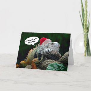 Kort för hälsning för Santa leguanjul