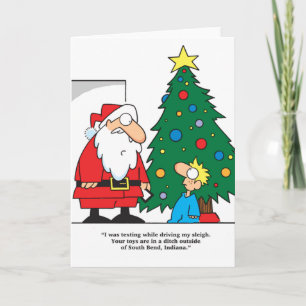 Kort för hälsning för Santa Texting presenter
