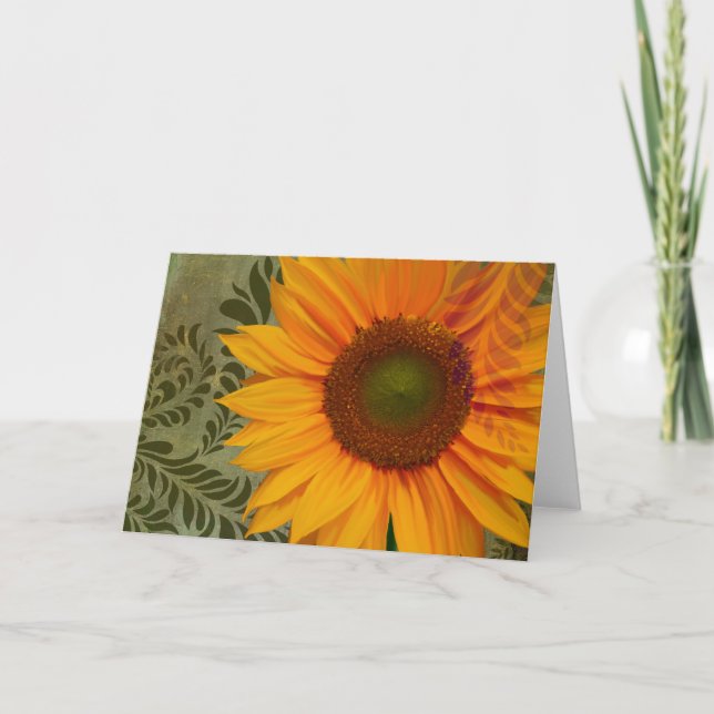 Kort för hälsning för sommarsol II, arbeta i (Framsida)