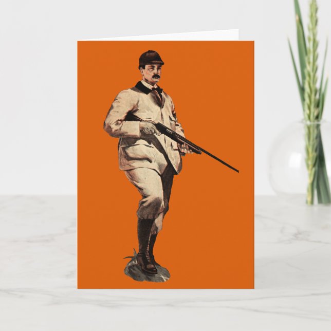 Kort för hälsning för Sportsman för (Framsida)