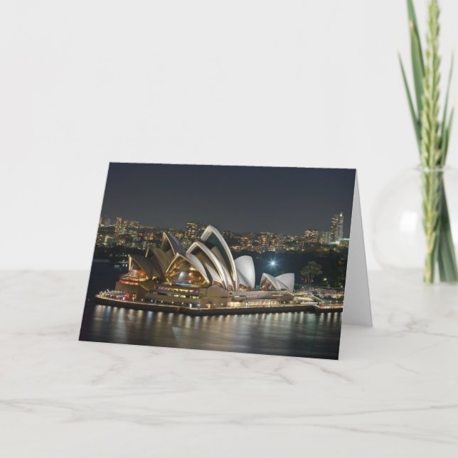 Kort för hälsning för Sydney operahus (Framsida)
