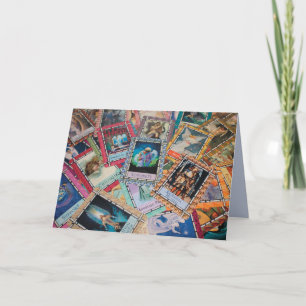 kort för hälsning för tarotkort