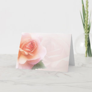 Kort för hälsning för tillfällenvattenfärg rosa