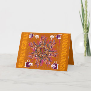 KORT FÖR HÄLSNING "FÖR TRÄDSNURRANDE" MANDALA
