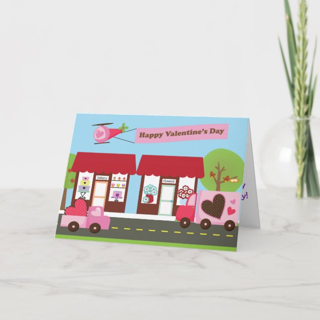 Kort för hälsning för valentingata 5x7 (Framsida)