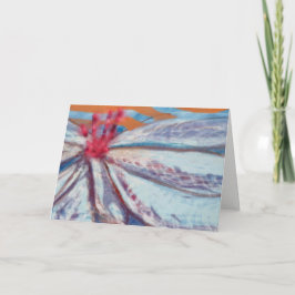 Kort för hälsning för vänlig blommalilja tomt