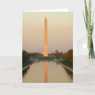 Kort för hälsning för Washington monumentDC