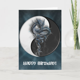 Kort för hälsning för Yin Yang kinesiskt