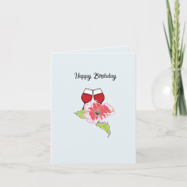 Kort för hälsning: Grattis på födelsedagen (Framsida)