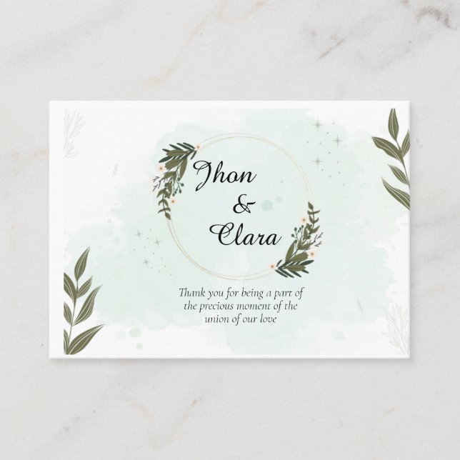 Kort för hälsning i par (Framsida)