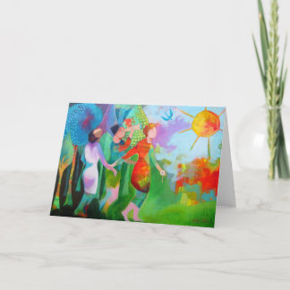 Kort för hälsning i systerhushåll