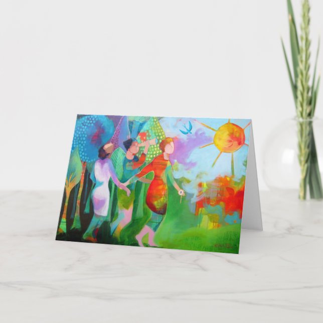 Kort för hälsning i systerhushåll (Framsida)