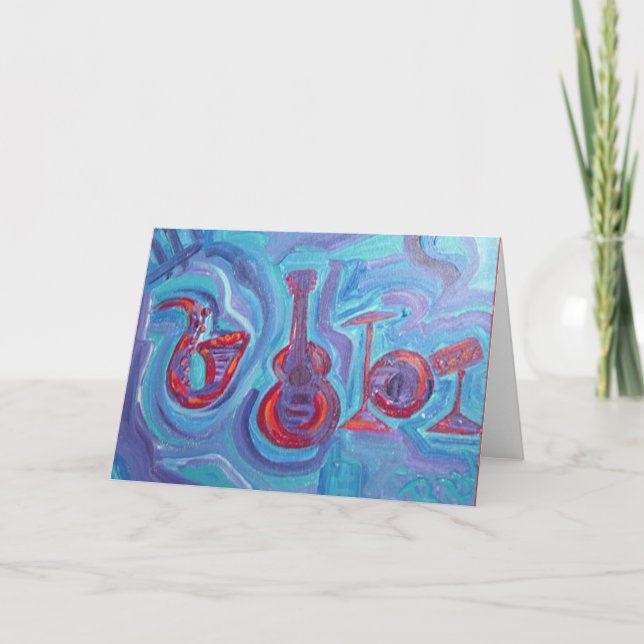 Kort för hälsning - jazz på eftermiddagen (Framsida)