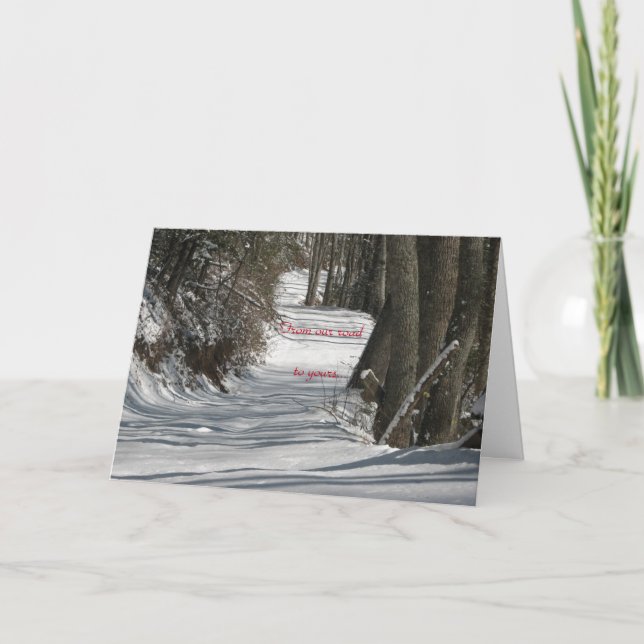 Kort för hälsning - jul - (Framsida)