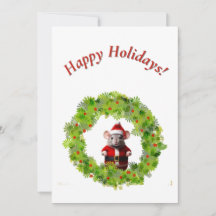 Kort för hälsning - julmus i andedräkt