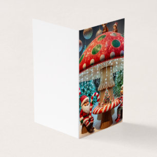 Kort för hälsning: julsvampdesign