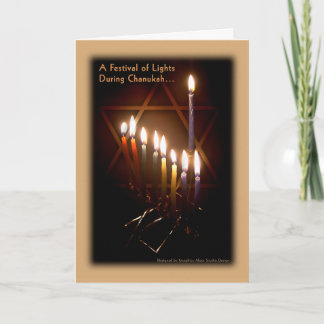 Kort för hälsning - Lycklig Chanukah