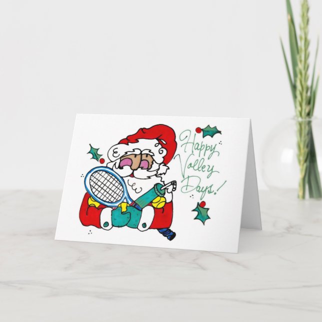 Kort för hälsning - Lycklig volley-dagar (Framsida)