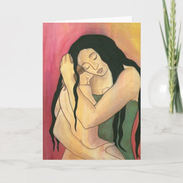 Kort för hälsning: "Mamma" (Framsida)