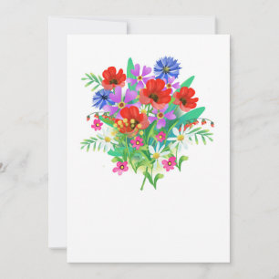 Kort för hälsning med blomkål