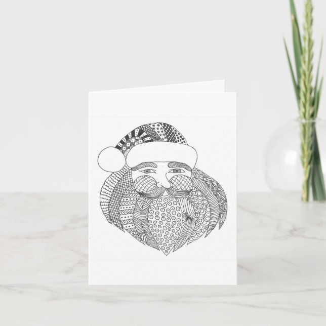 Kort för hälsning - Mitt Helgdag-kort - Doodle San (Framsida)