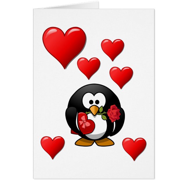 Kort för hälsning på Alla hjärtans dag (Framsidan)